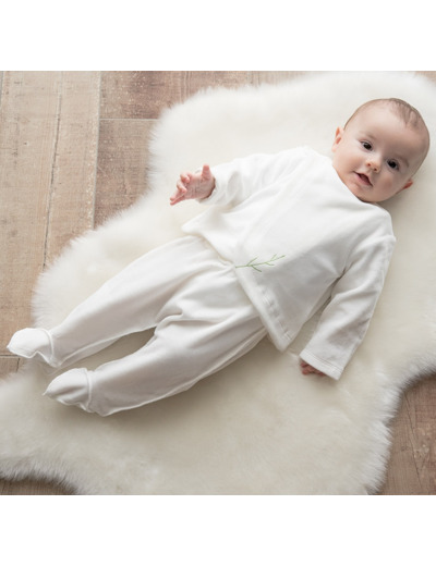 Ensemble brassière et son pantalon velours bio 9 mois