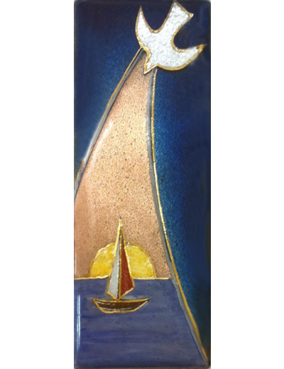 Voie lumineuse 12X5cm - EMAUX DU LIBAN