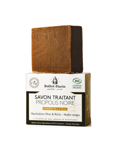 Savon Traitant à la Propolis noire 100g