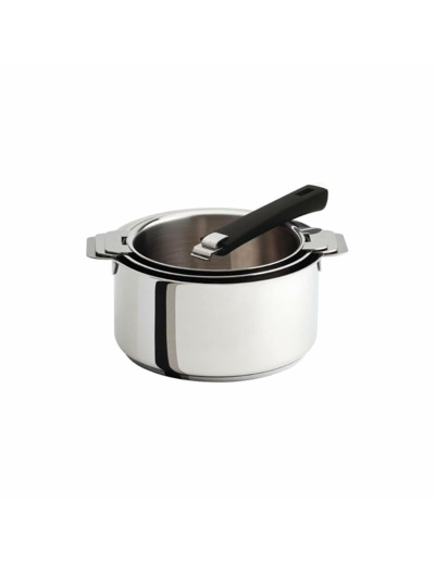 SERIE DE 3 CASSEROLES MUTINE  INOX