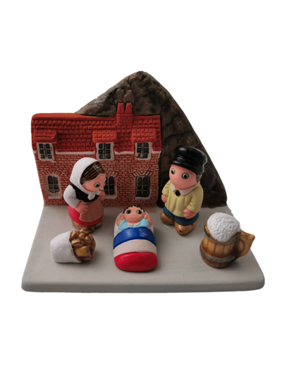 CRECHE en céramique BLOC 8x7cm- CH'TI