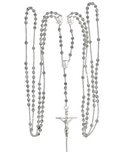 Chapelet de Mariage En 1M - Trois Coeurs Sainte Famille - Croix 11cm