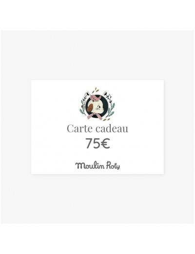 Carte cadeau 75 euros