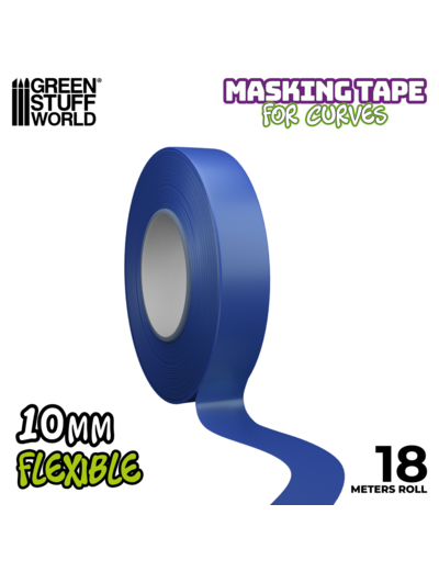 Ruban de masquage flexible - Taille 10mm