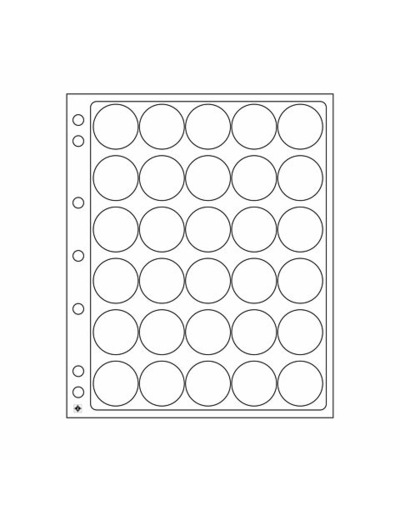 FEUILLE ENCAP 37 mm ou MONNAIES 30 a 31 mm SOUS CAPSULES 343212