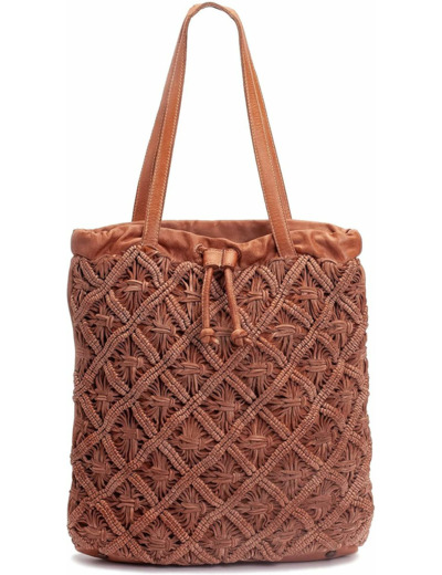 BIBA | Sac à Main pour Femme de Cuir Véritable, Boho Sac Heritage Foxfield FOX1L, Manche Courte, Fermeture Zippée, Cuir de Vachette Véritable