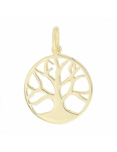 Pendentif en Plaqué Or - ARBRE DE VIE 22mm