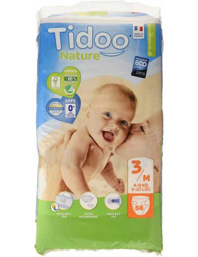 COUCHES BEBE T3 MIDI 4-9KG (56) Tidoo night and day