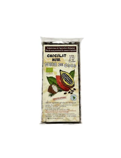 Chocolat Noir À La Noix De Coco Bio 90g