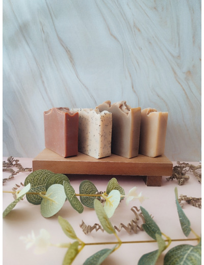 Lot 4 savons solides - Peau sèche ou Peau grasse
