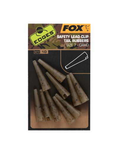 camo rubber safety lead clip fox