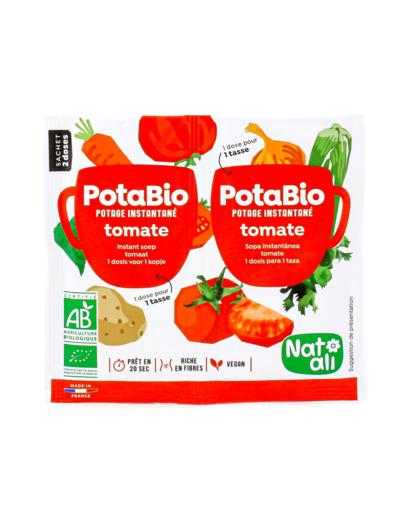 Potabio Potage Instantané Tomate Bio 2x8.5g