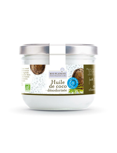 Huile de coco désodorisée Bio-400ml-Bio planète