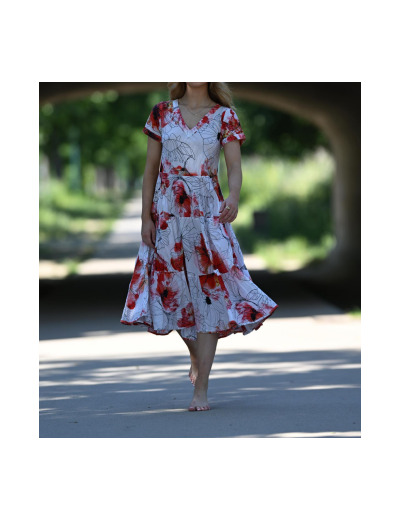 robe DRESS ADDICT JAZI OU  LYS ou LAURA EN ROBE coton froissé