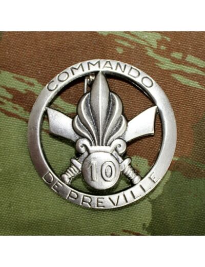 Insigne de béret Commando de PREVILLE (Légion étrangère 2ème BEP)