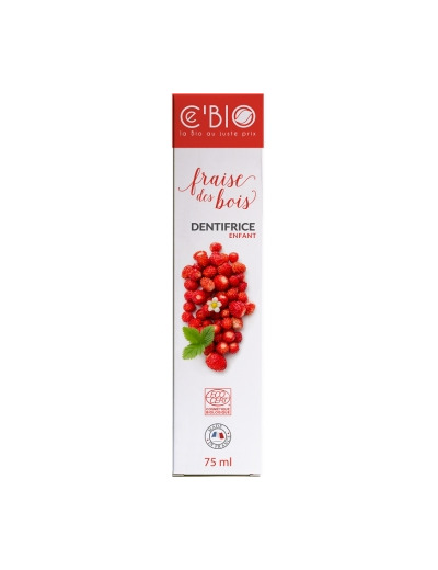 Dentifrice Enfant Bio Fraise des bois 75ml