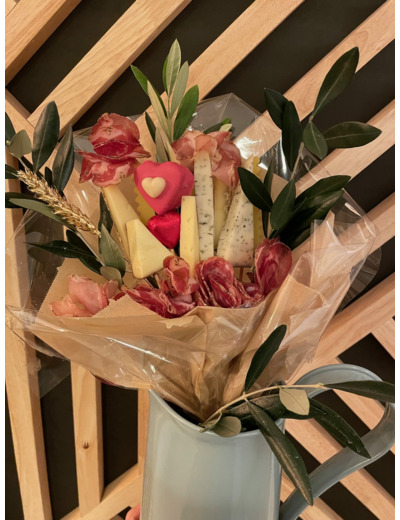 Bouquet de fromages et charcuteries petit modèle