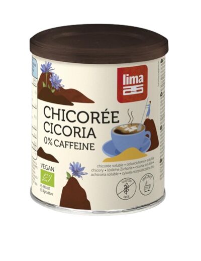 Chicorée Instantanée Bio 0 Caféine-100g-Lima