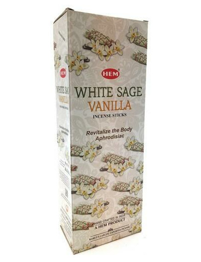 Encens HEM sauge blanche et vanille
