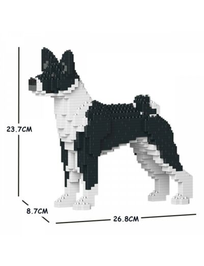 CHIEN BASENJI NOIR DE CHEZ JEKCA JEU DE CONSTRUCTION (BRIQUES)