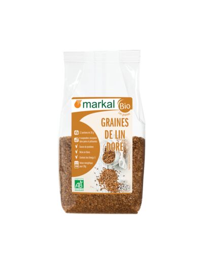 Graines de Lin Doré bio-250g-Markal