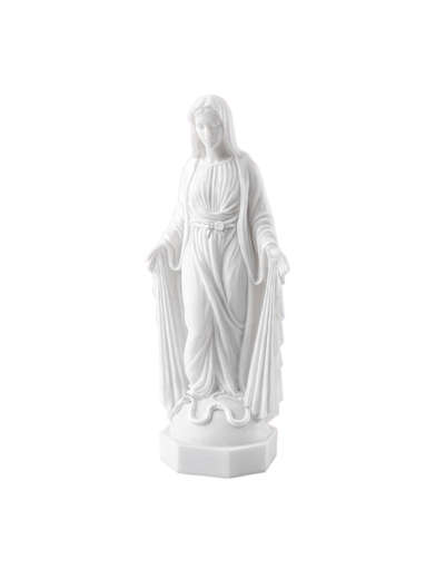Vierge Miraculeuse avec Rayons - Statue en Albaster 23cm -Blanche