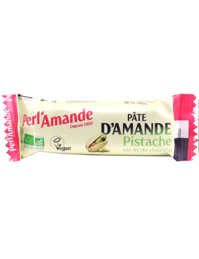 Pâte d'Amande Pistache Chocolat Bio 25g