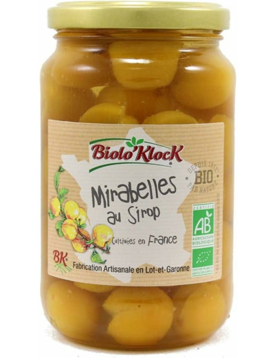 Mirabelles au sirop 200g ne Bioloklock