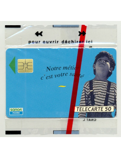 TELECARTE NSB 50 UNITE 07/92 SANOFI 2 GROS LOGO F285A