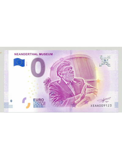 ALLEMAGNE 2018-2 NEANDERTHAL MUSEUM BILLET SOUVENIR 0 EURO TOURISTIQUE NEUF