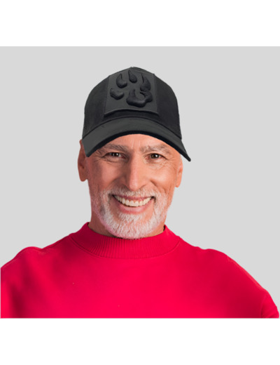 Casquette Black daim logo patte 🐾