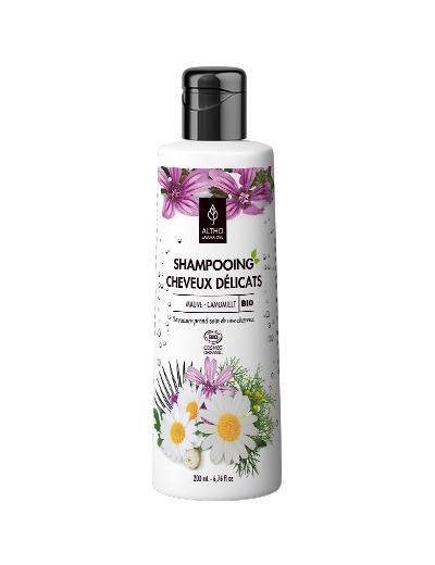 Shampooing cheveux délicats bio-Mauve et Camomille-200ml-Altho