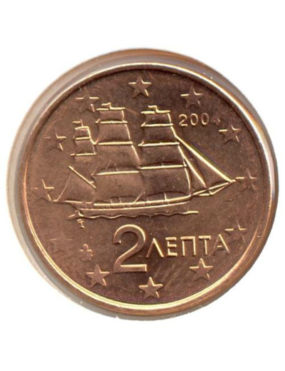 GRECE 2004 2 CENTIMES UNC
