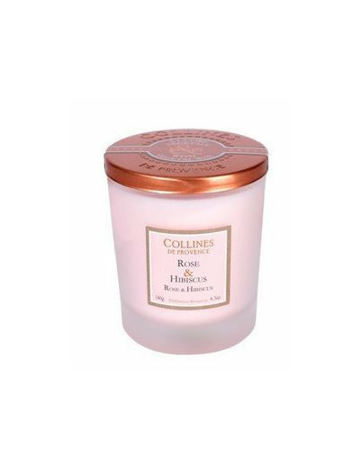 BOUGIE 180G ROSE HIBISCUS