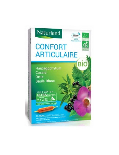 Confort articulaire Harpagophytum Cassis Ortie Saule blanc ampoules 20x10ml