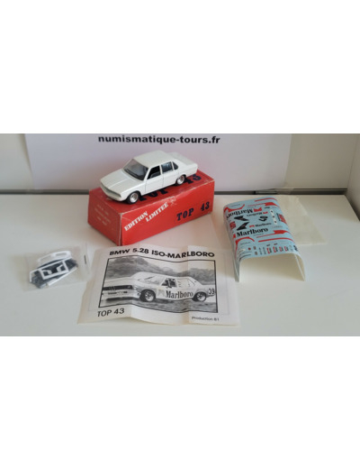 BMW 528 ISO-MARLBORO SOLIDO TOP 43 1/43 BOITE D'ORIGINE