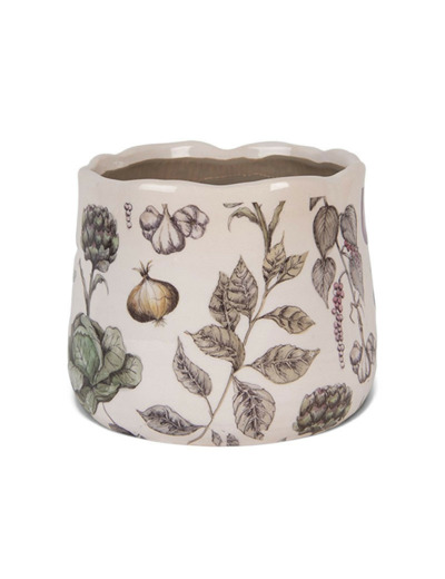 Pot de fleurs légume céramique 14x14x12cm