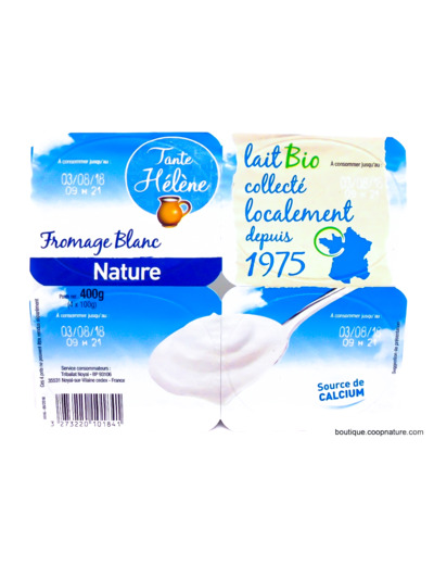 Fromages Blancs Natures Bio 4x100g