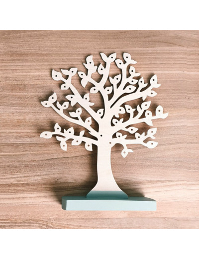 Arbre à boucles d'oreilles Vert Impressionniste