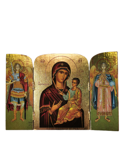 Triptyque doré 20x14.5cm - THEMES DIVERS