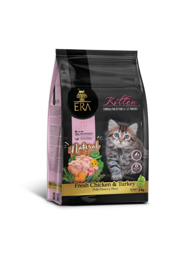 ERA Sans Céréales au Poulet et la Dinde pour Chaton - 3KG