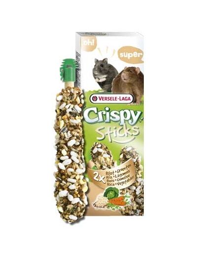 Crispy Sticks riz + légumes hamsters & rats - 2x55g