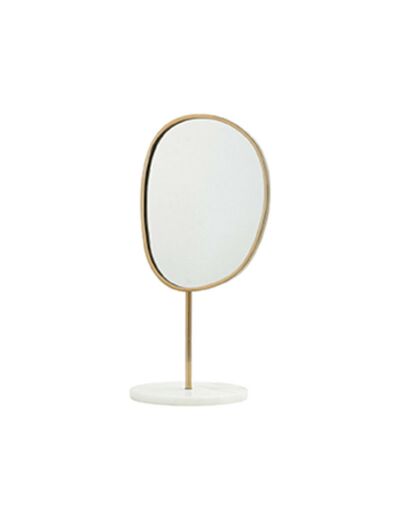 Miroir marbre pied 20x18x44cm