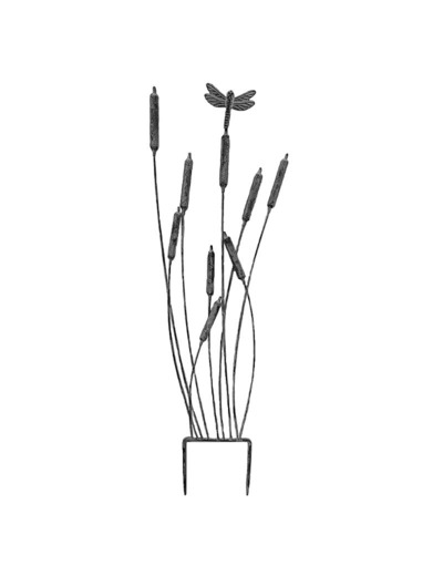 Treillage roseaux gris fer 29x1x91cm