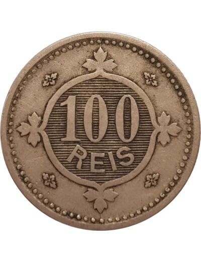 PORTUGAL 100 REIS 1900 TTB (W546)