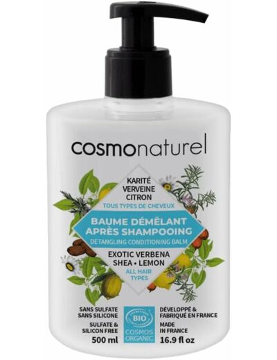 DEMELANT BAUME KARITE VERVEINE CIT 500ML Cosmo Naturel