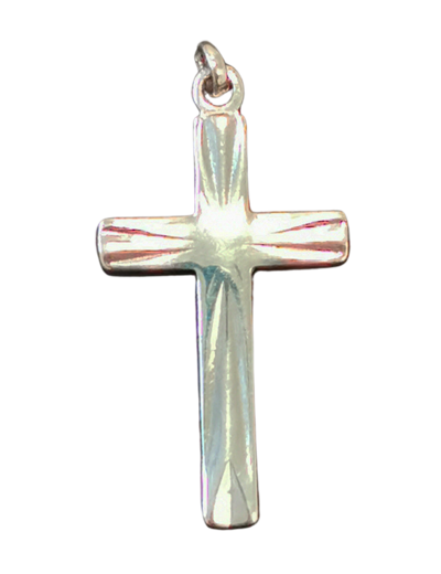 Croix en Argent 925 25mm - DIAMANTEE