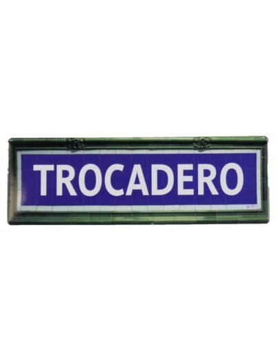 Mini plaque métro Trocadero