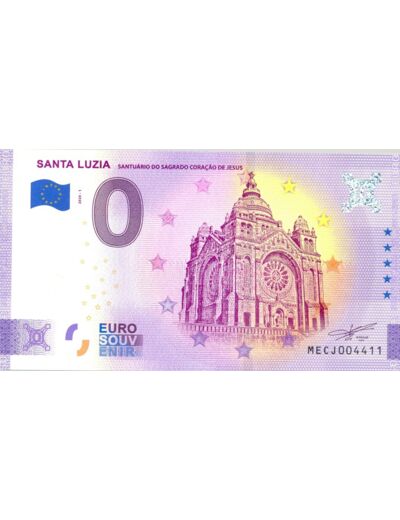 PORTUGAL 2020-1 SANTA LUZIA VERSION ANNIVERSAIRE BILLET SOUVENIR 0 EURO