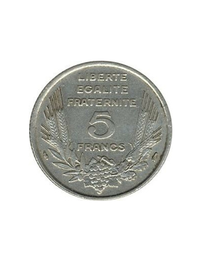 FRANCE 5 FRANCS BAZOR 1933 L.BAZOR espace TTB